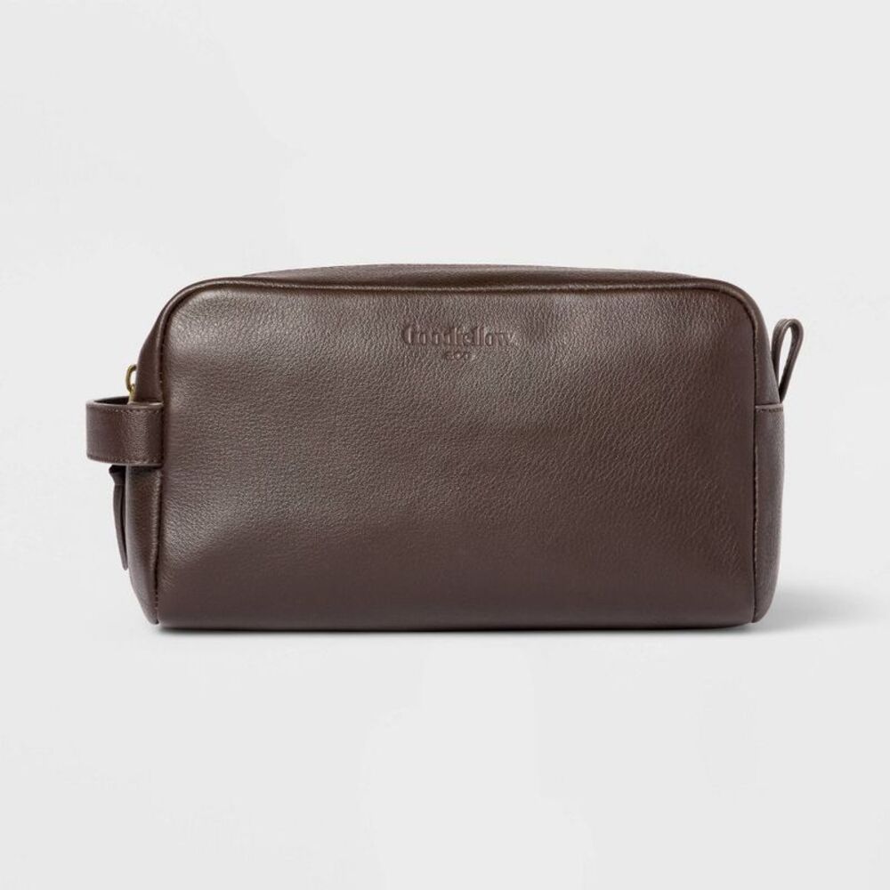 Goodfellow & Co - Leather Dopp Kit Handbag - Goodfellow & Co Brown